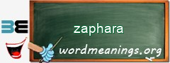 WordMeaning blackboard for zaphara